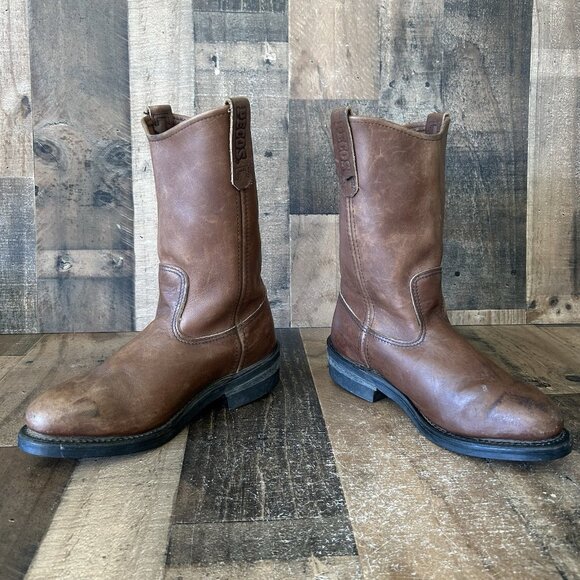 Red Wing 2214 Pecos Steel Toe Pull On Work Boots Mens 7.5 D - Picture 11 of 12